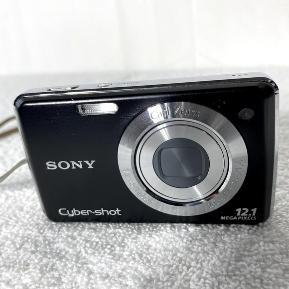 Vintage Y2K Sony Cyber-shot DSC-W220 12.1 MP Digital Camera Black - Picture 3 of 13